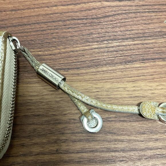 Jimmy Choo Filipa Metallic Star Studded Woman’s Leather Wallet. - Picture 3 of 13